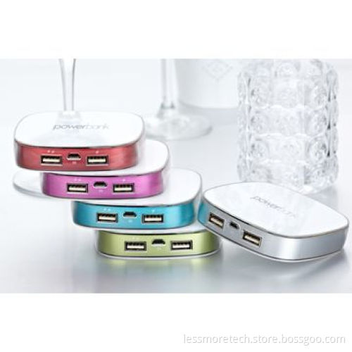 Polymer Power Bank, Manufacturer 5,500mAh with 2USB, Crystal Housing and Private Mode